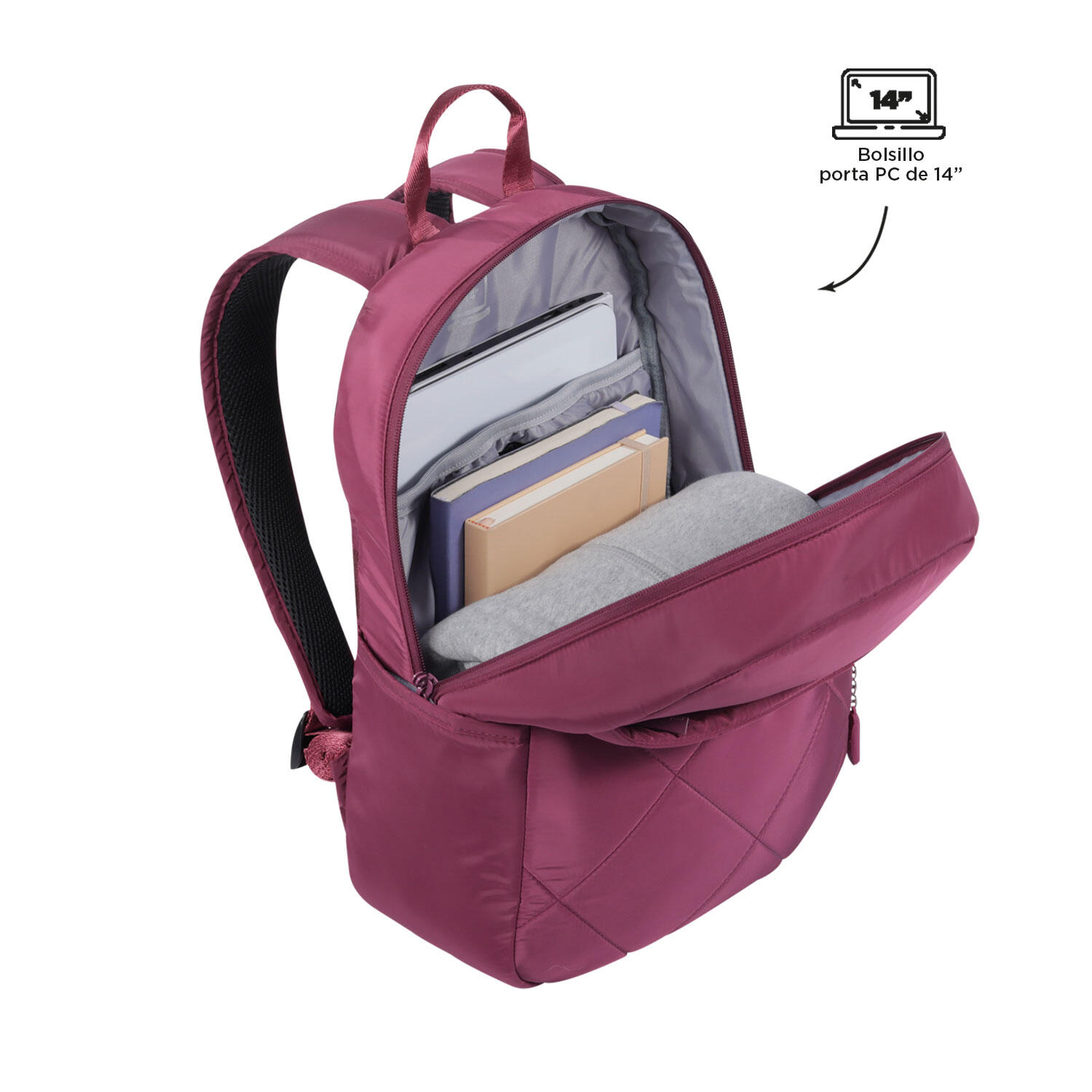 Totto Mochila ejecutiva Arlet Deco Rose Poliéster 30 x 40 x 14 cm 4/5