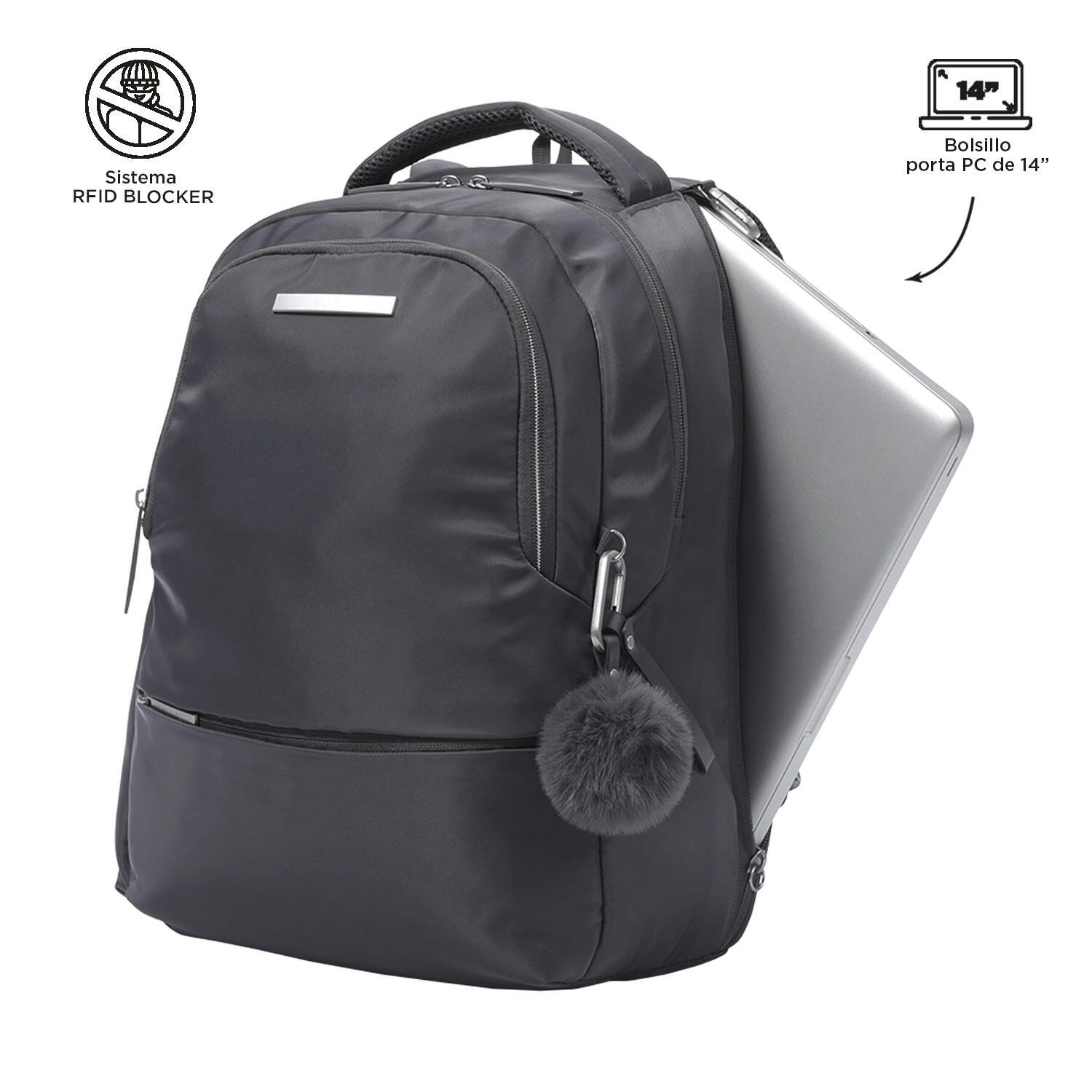 Totto Mochila ejecutiva Adelaide Periscope Poliéster 30 x 42 x 14 cm 4/5