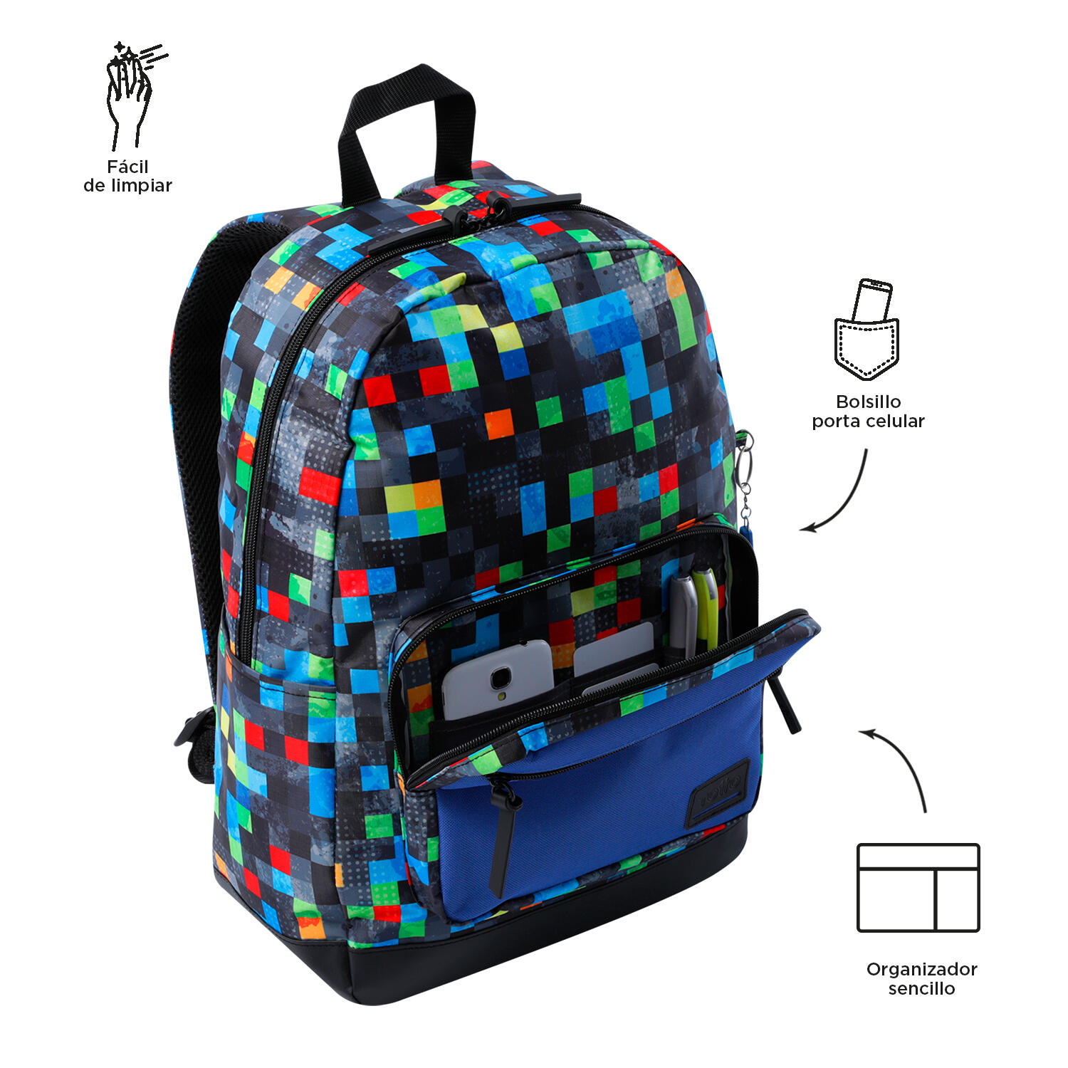 Totto Mochila urbana Tocax Glichu Poliéster 30 x 44.1 x 15.5 cm 5/5