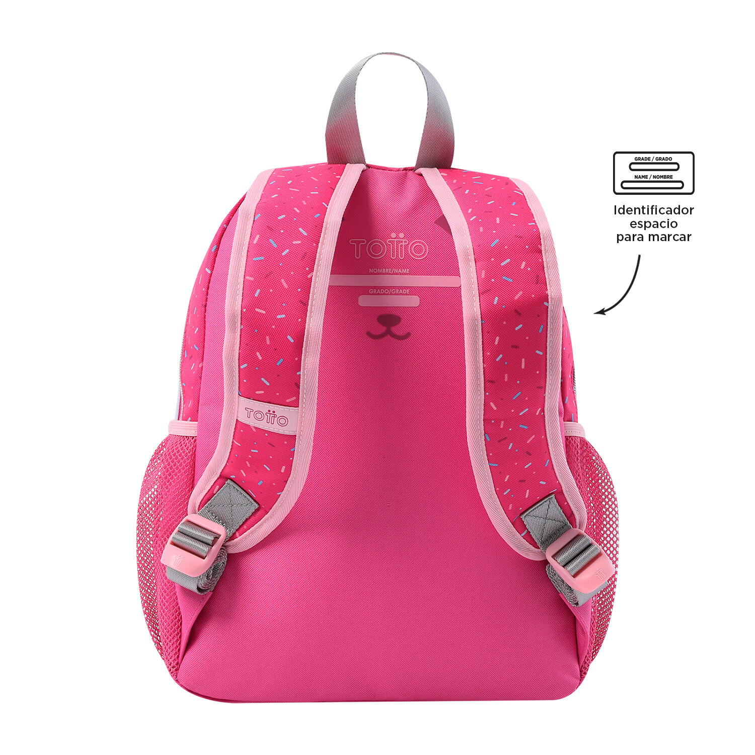 Totto Mochila infantil Sweet Panda Rosa Poliéster 23 x 31.5 x 10 cm 3/5