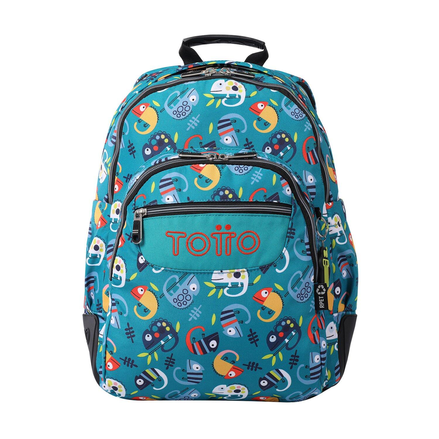 TOTTO Totto  Mochila Crayoles - Musika Verde grande