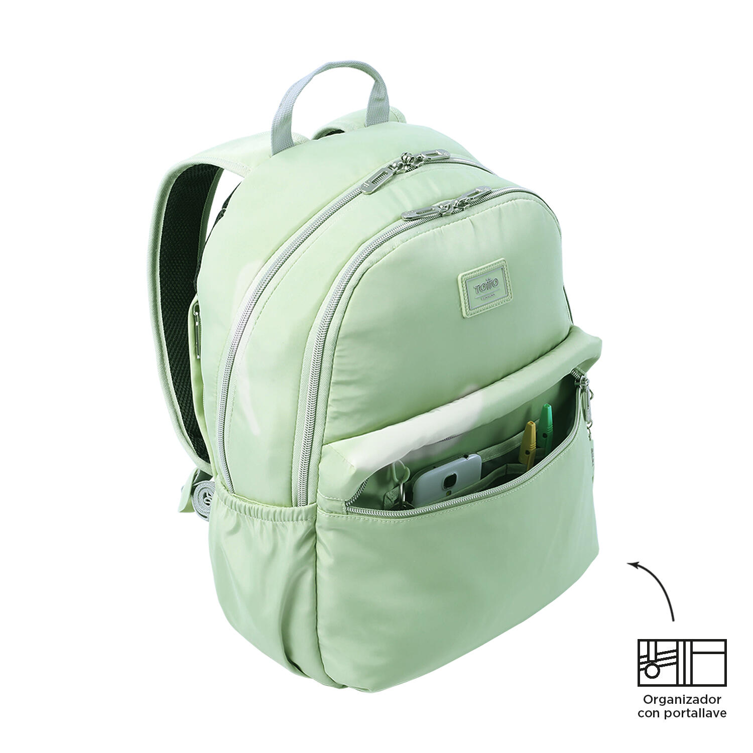Totto Mochila urbana Aynatto Meadow Mist Poliéster 30 x 42 x 13 cm 5/5