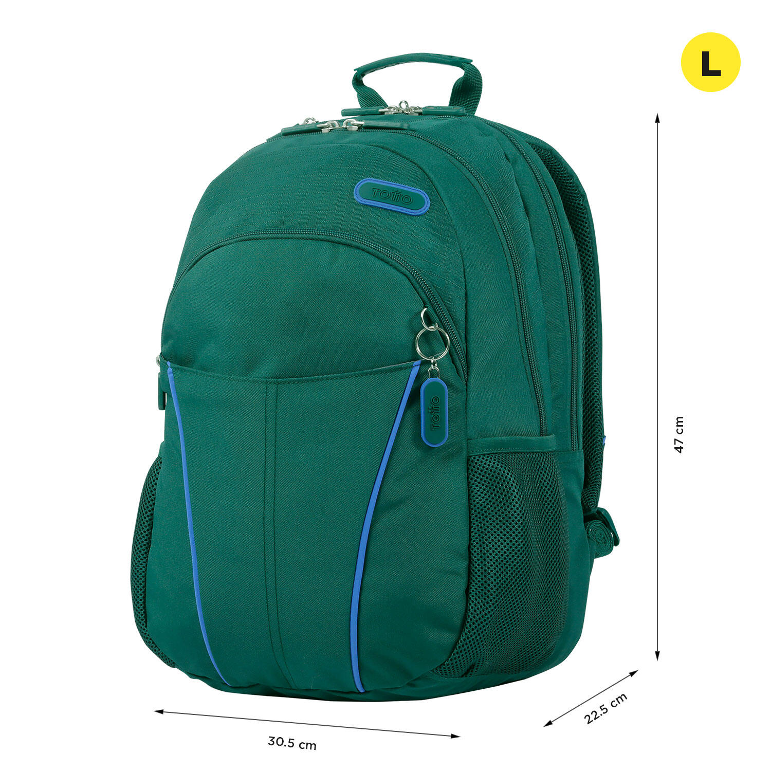 Totto Mochila urbana Cambri Bistro Green Poliéster 30.5 x 47 x 22.5 cm 2/5