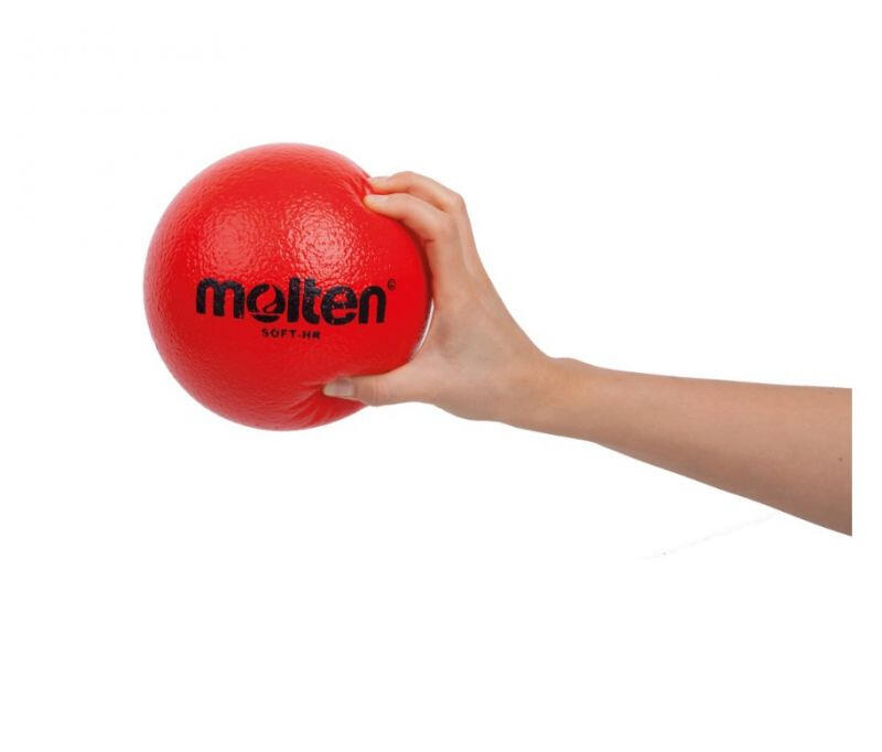 MOLTEN Bola espuma SOFT-HR 16 cm vermelha 2/3
