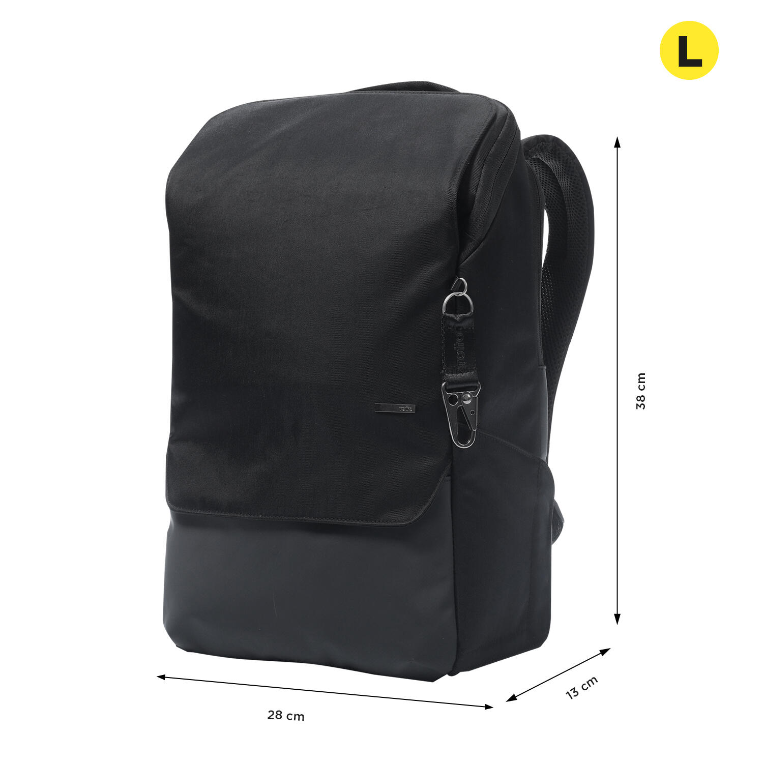 Totto Mochila ejecutiva Alurer Negro Nylon 28 x 38 x 13 cm 2/5