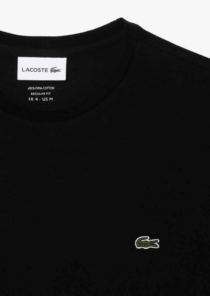 Koszulka Lacoste Czarna Regular Fit Męska 4/6