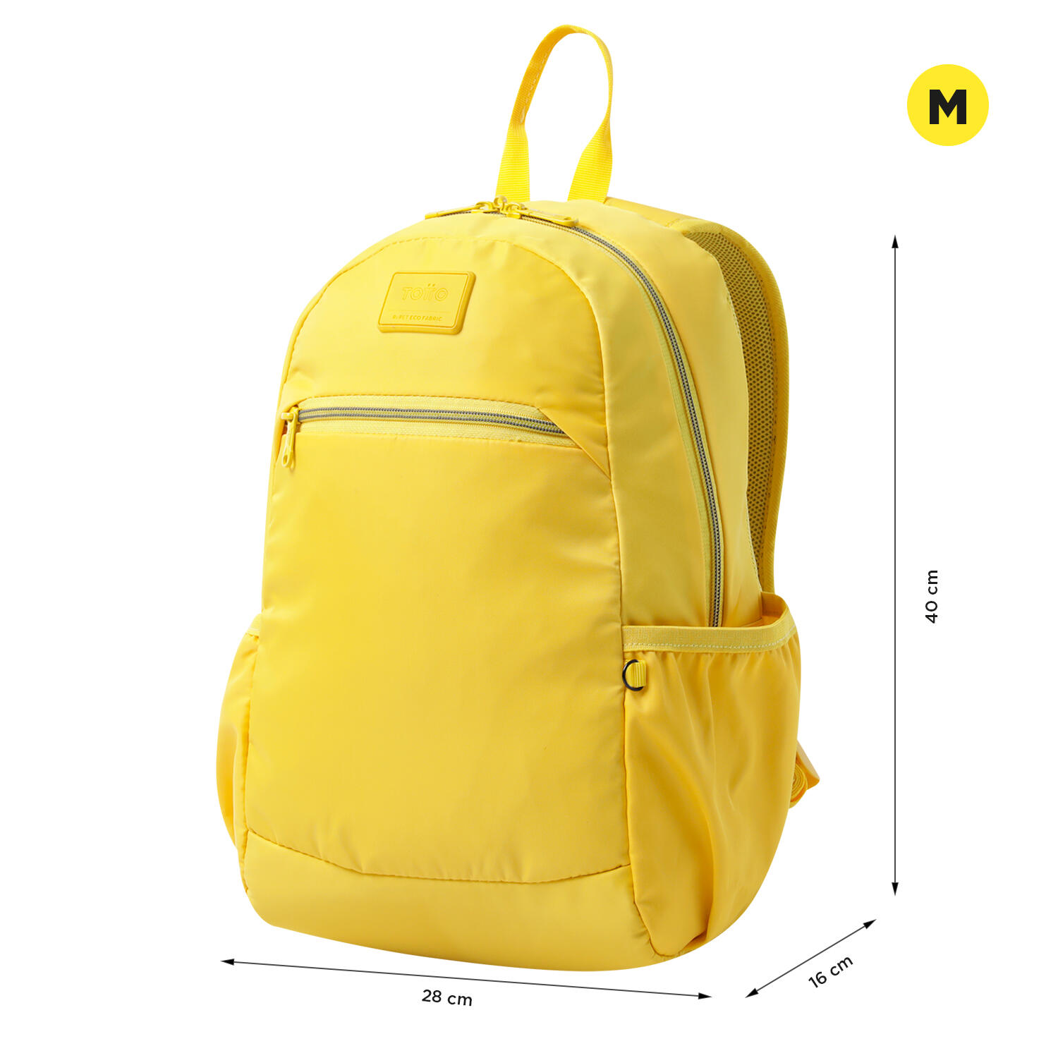 Totto Mochila urbana Tracer Super Lemon Poliéster reciclado 28 x 40 x 16 cm 2/5