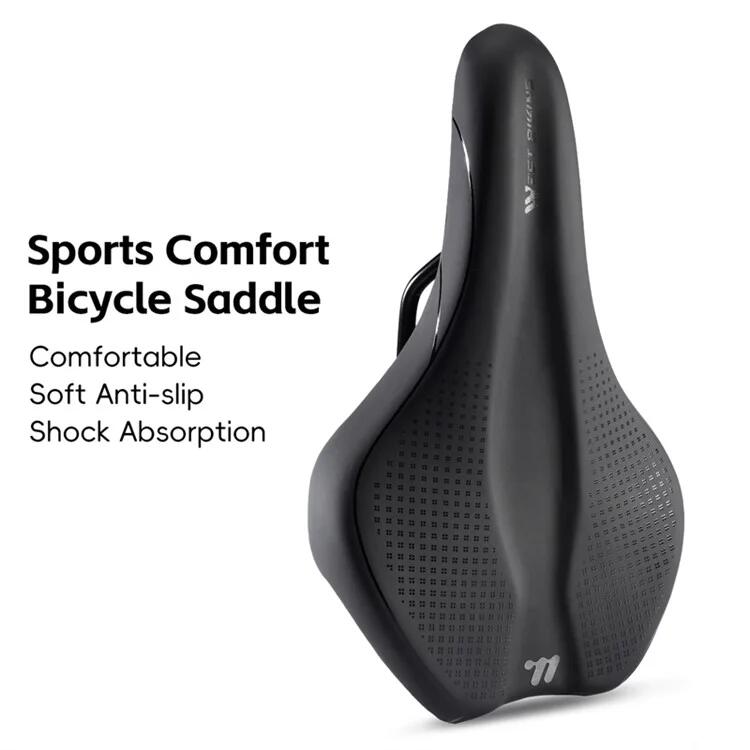 Sa biciclete de oras confortabil antiderapant Negru