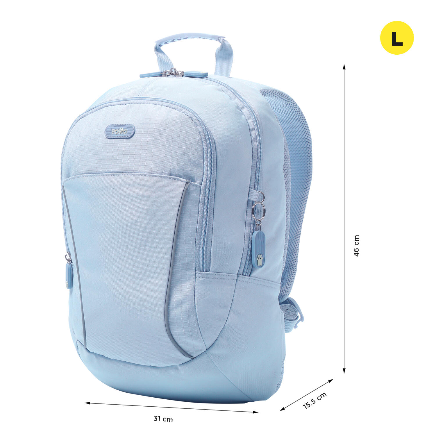Totto Mochila urbana Arvar 2.0 Halogen Blue Poliéster reciclado 31 x 46 x 15.5 2/5