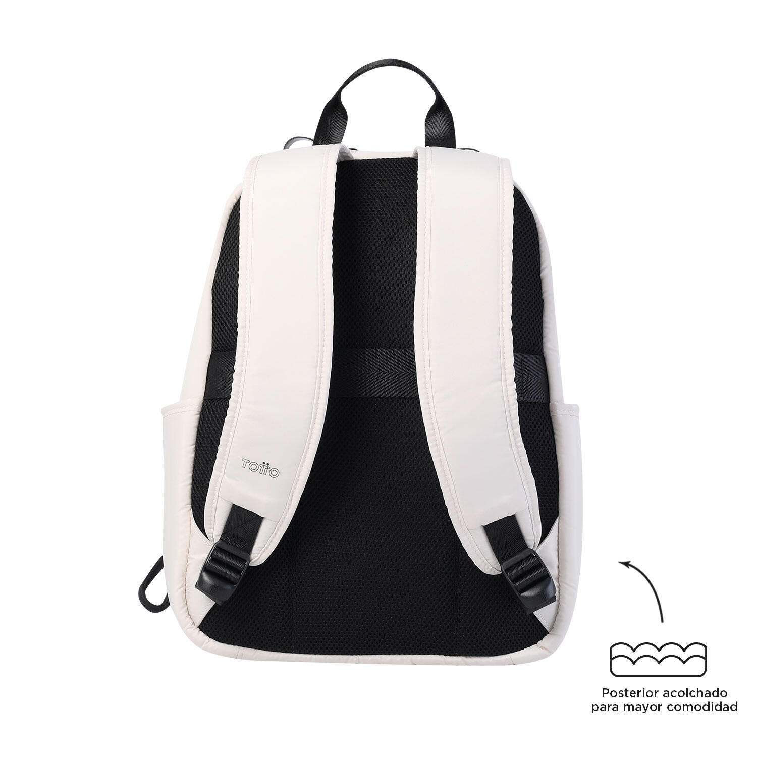 Totto Mochila urbana Arlyn White Sand Poliéster 18 x 10 x 6 cm 3/5