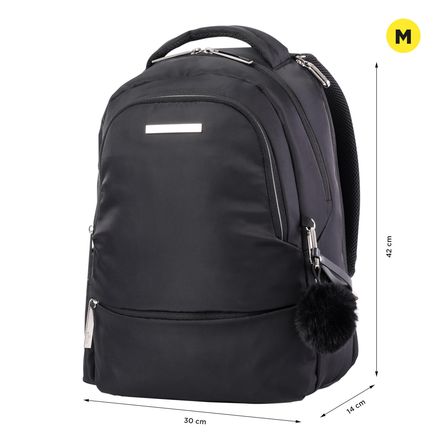 Totto Mochila ejecutiva Adelaide Negro Poliéster 30 x 42 x 14 cm 2/5