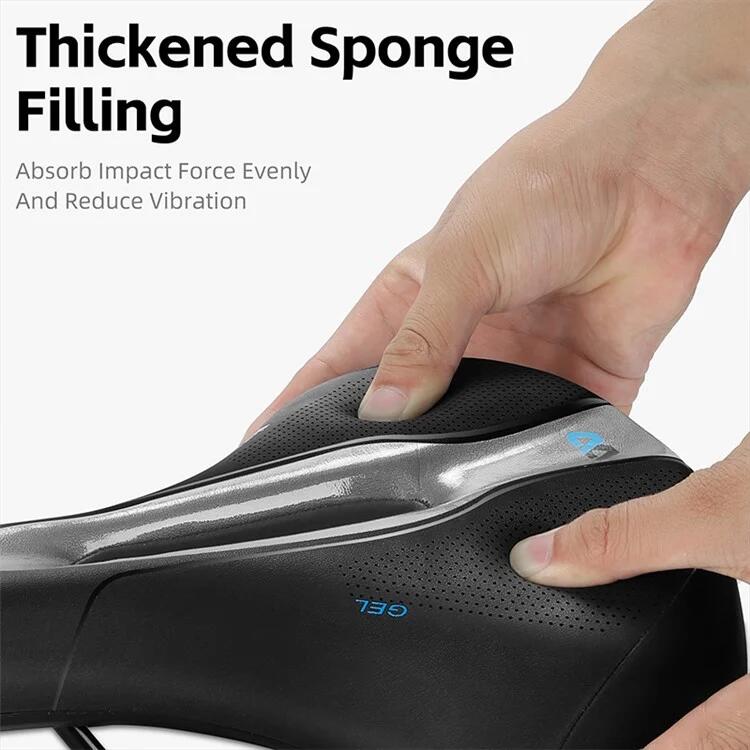 schwarzer vibrator Hohler Fahrradsattel mit Stoßdämpfung - Klassischer Stil