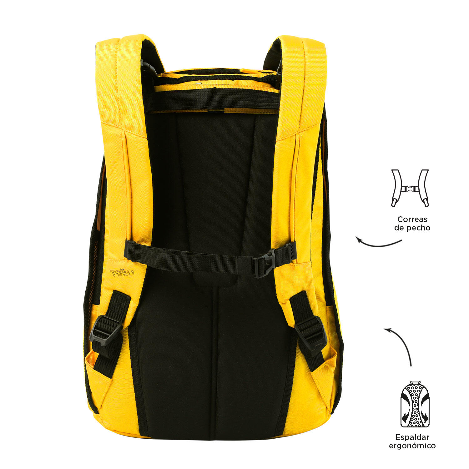 Totto Mochila ejecutiva Bunker Super Lemon Poliéster 46 x 30 x 18 cm 3/5
