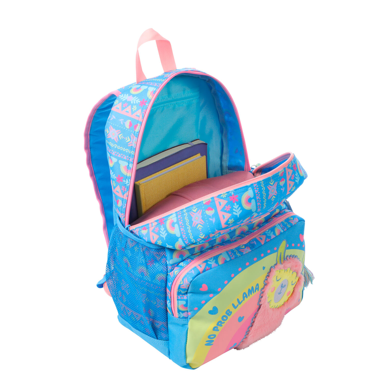 Totto Mochila Infantil Llama Azul Poliéster 31.5 x 44 x 12 cm 4/5