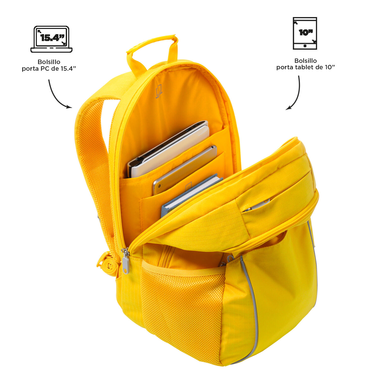 Totto Mochila urbana Cambri 2.0 Super Lemon Poliéster reciclado 30.5 x 47 x 22. 4/5