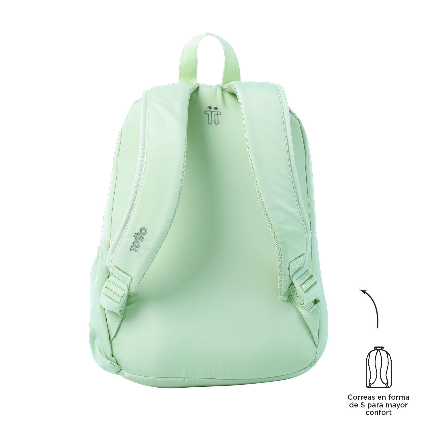 Totto Mochila urbana Palencia Meadow Mist Poliéster 30 x 42 x 12.5 cm 3/5