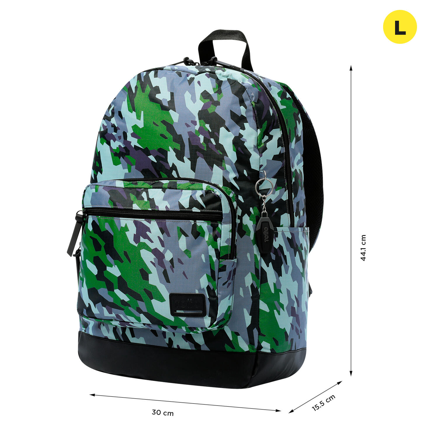 Totto Mochila urbana Tocax Camiflage Micro Chip Poliéster 30 x 44.1 x 15.5 cm 2/5