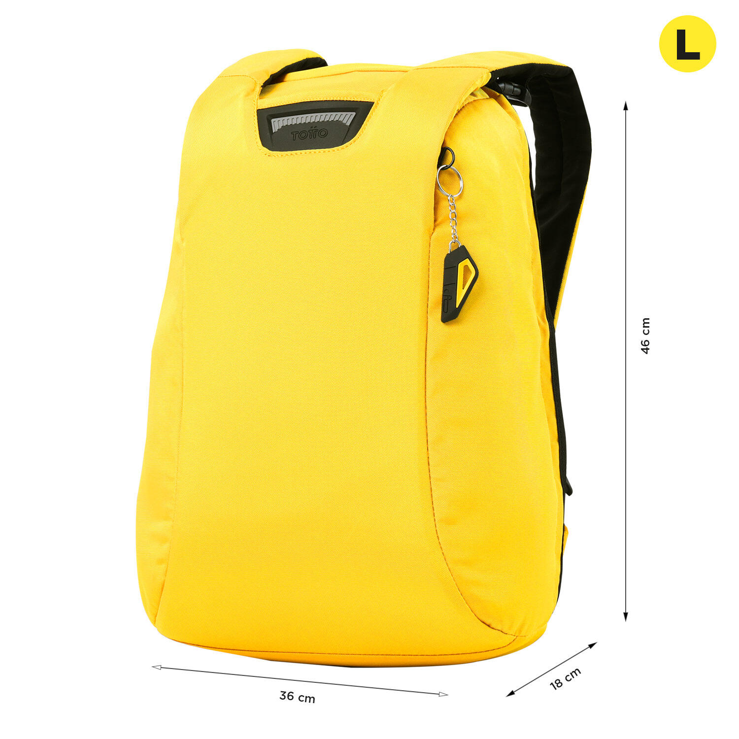 Totto Mochila ejecutiva Bunker Super Lemon Poliéster 46 x 30 x 18 cm 2/5