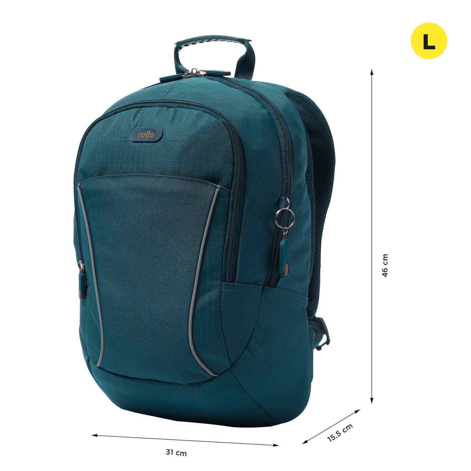 Totto Mochila urbana Arvar 2.0 Legion Blue Poliéster reciclado 31 x 46 x 15.5 c 2/5