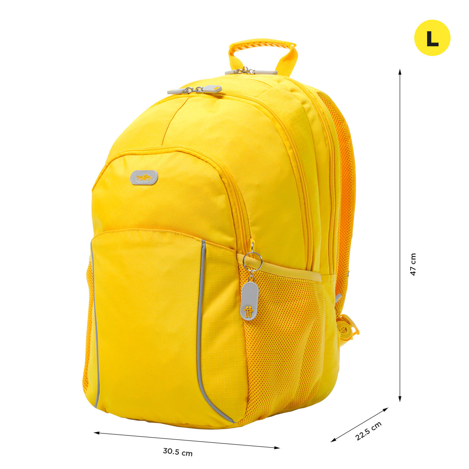 Totto Mochila urbana Cambri 2.0 Super Lemon Poliéster reciclado 30.5 x 47 x 22. 2/5