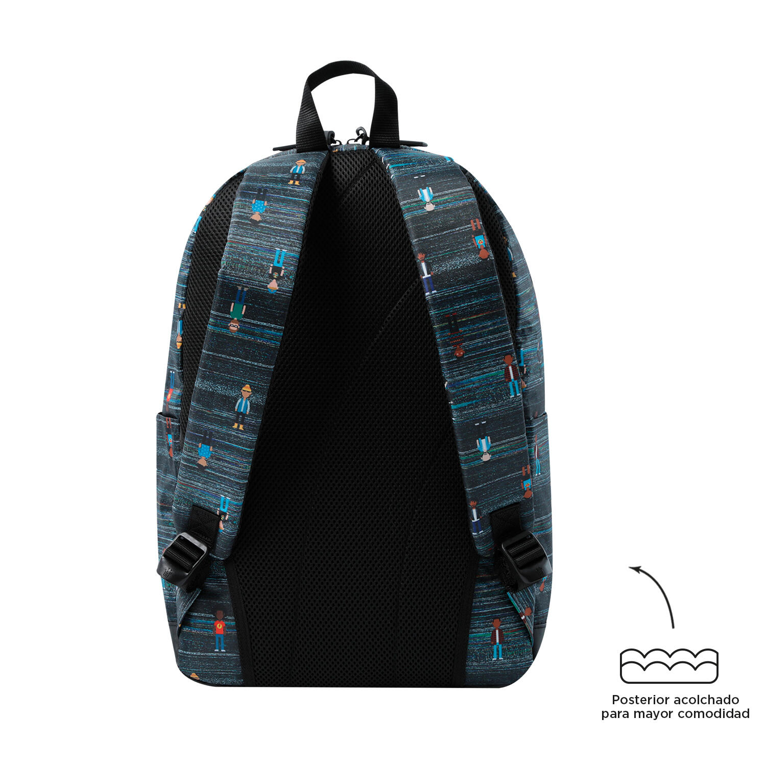 Totto Mochila urbana Tocax Many People Poliéster 30 x 44.1 x 15.5 cm 3/5