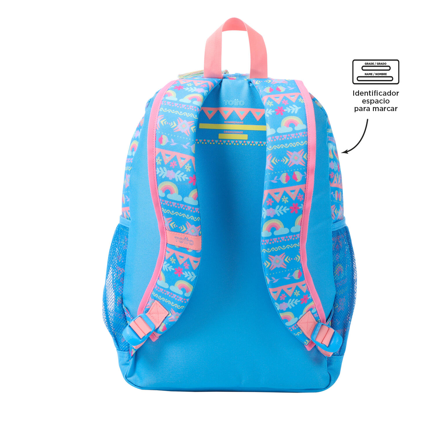 Totto Mochila Infantil Llama Azul Poliéster 31.5 x 44 x 12 cm 3/5