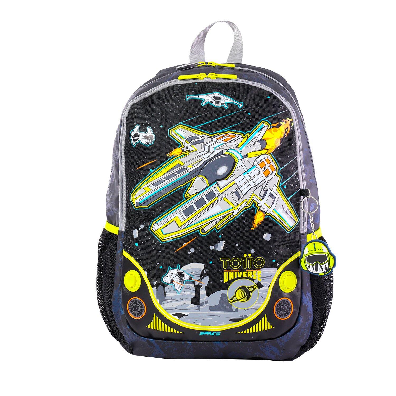 TOTTO Totto  Mochila Spaceship L Negro Mediano