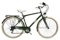 Vélo ville Canellini ROMA 28" homme vert - cadre acier, 6 vitesses