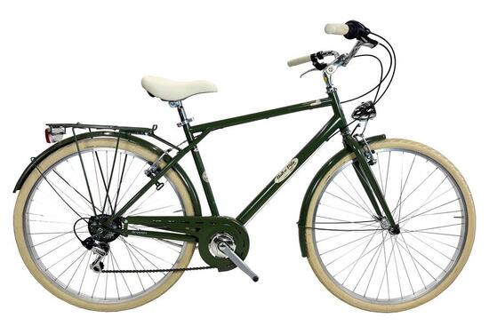 Vélo ville Canellini ROMA 28" homme vert - cadre acier, 6 vitesses