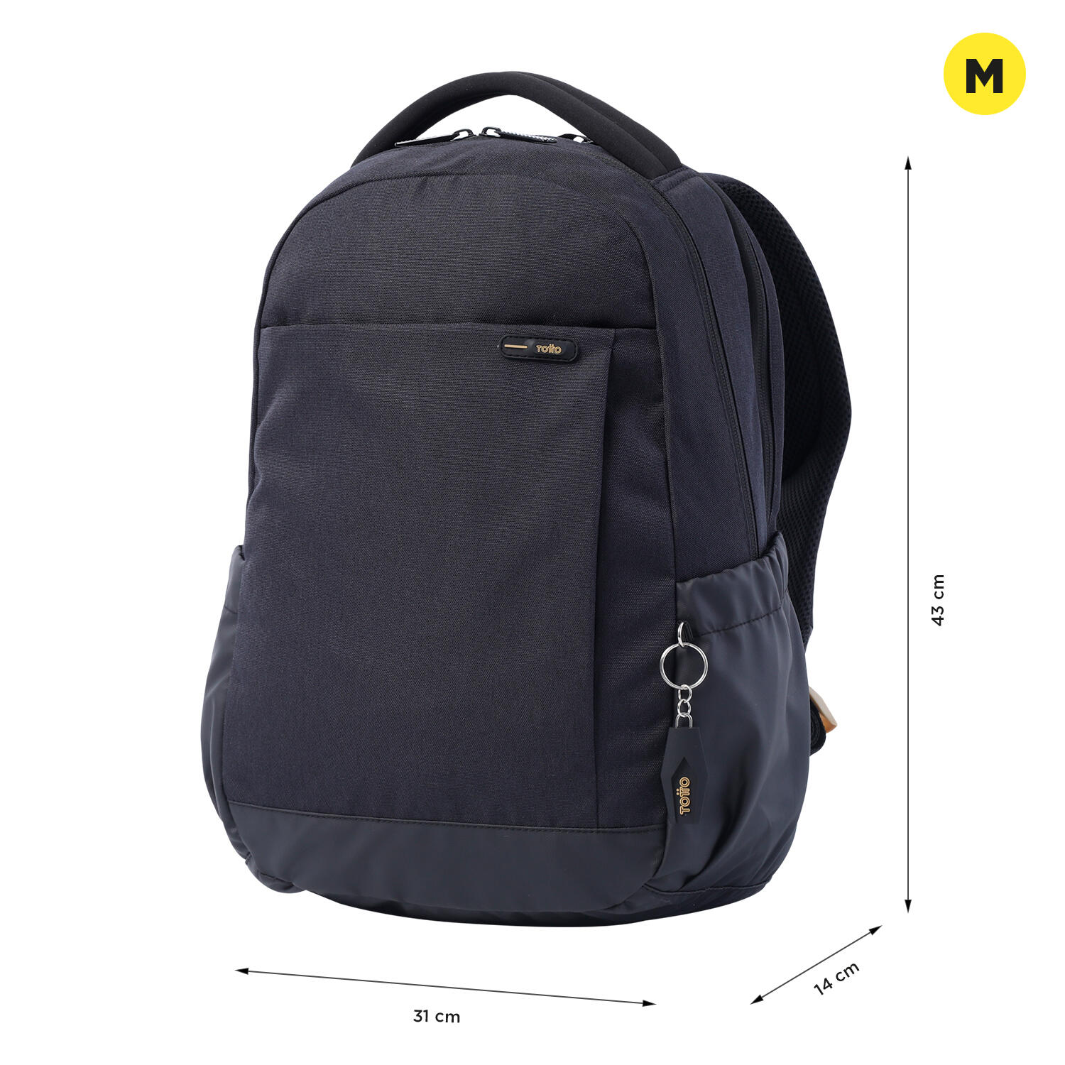 Totto Mochila ejecutiva Deleg 2.0 Negro Poliéster 31 x 43 x 14 cm 2/5