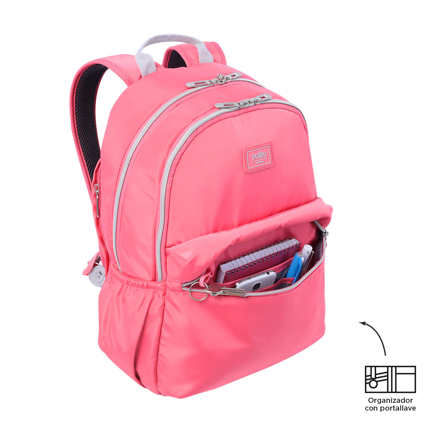 Totto Mochila urbana Aynatto Desert Rose Poliéster 30 x 42 x 13 cm 5/5