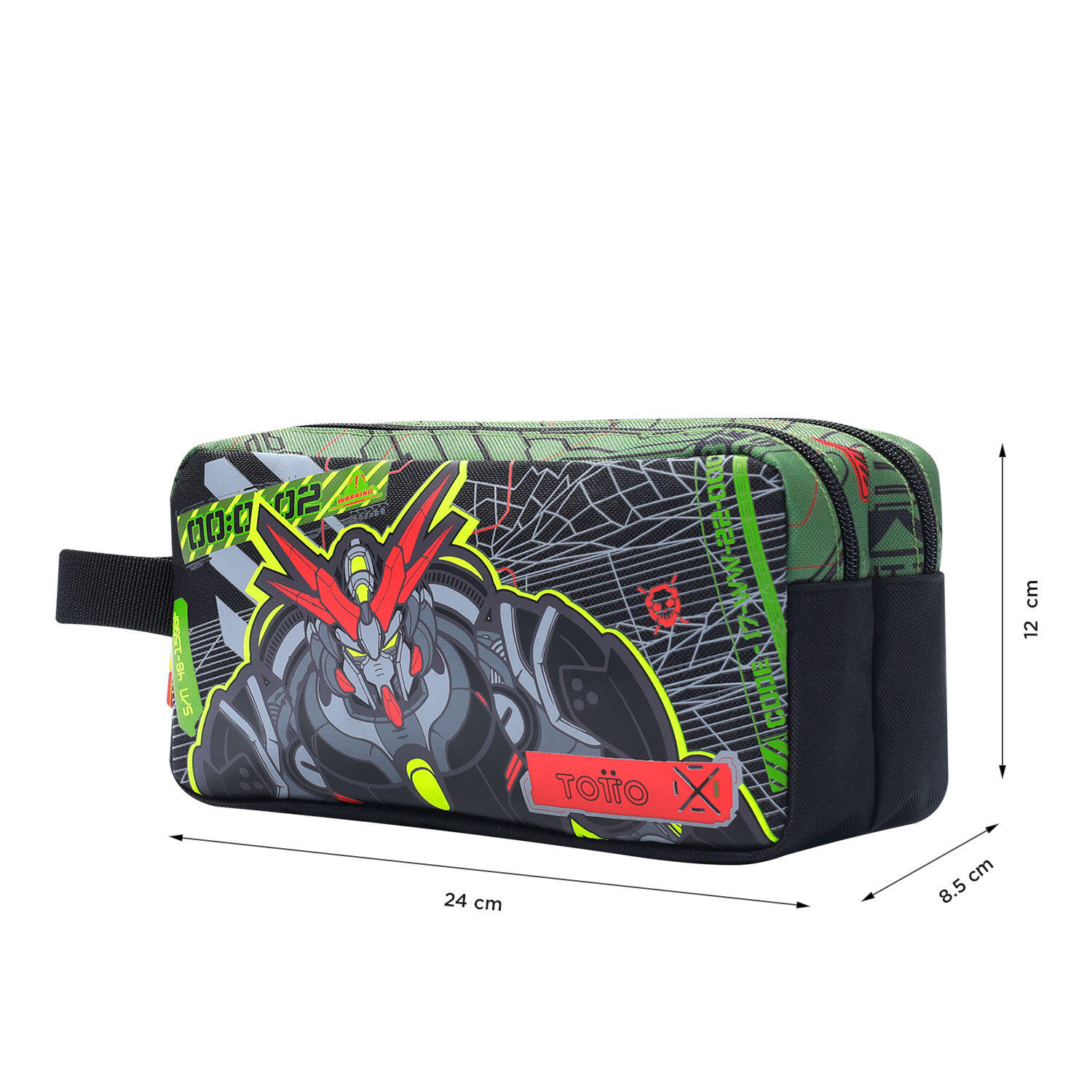 Totto Estuche infantil Argon Verde Poliéster 23 x 12 x 8.5 cm 2/4
