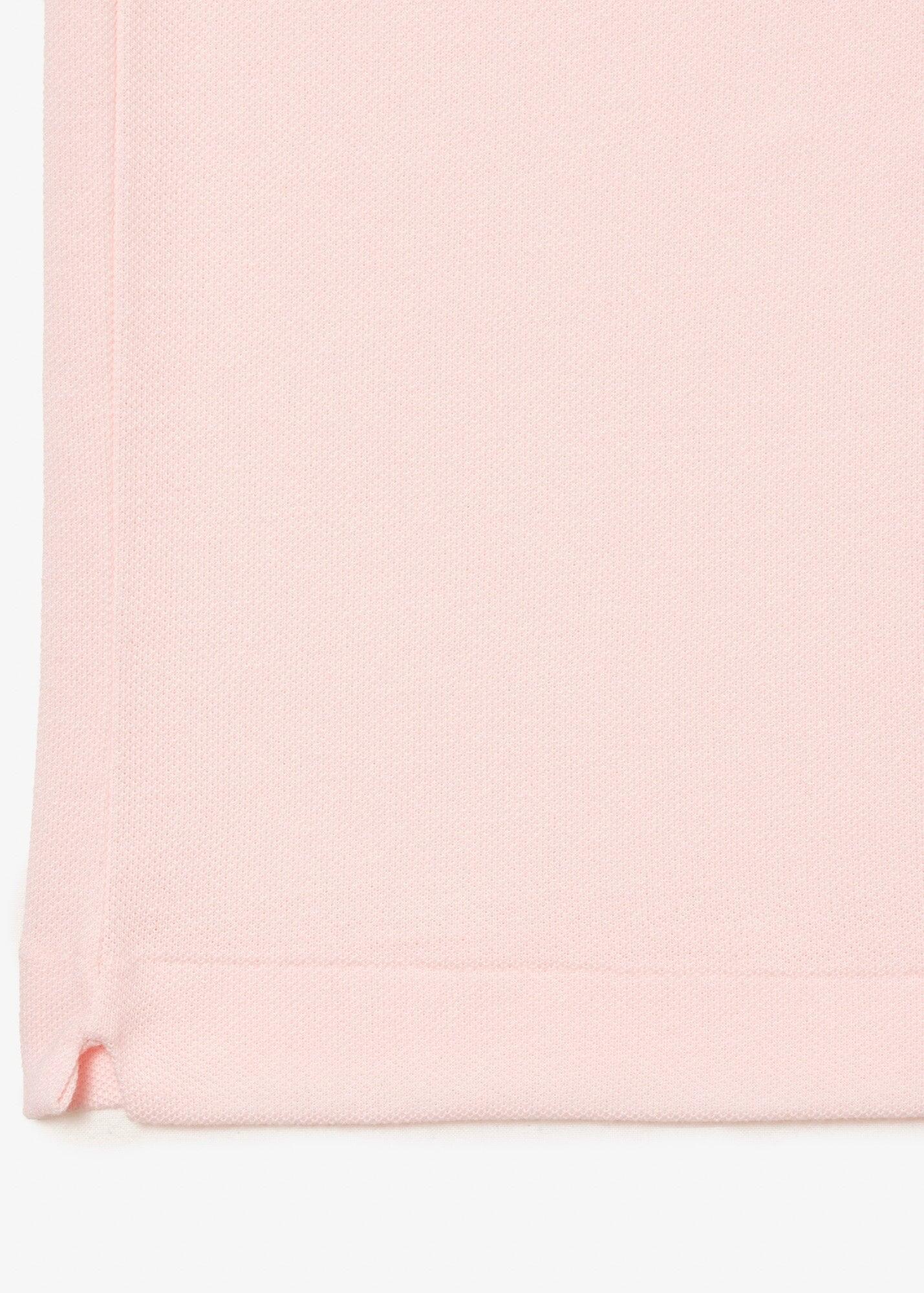 Lacoste Modelo L1212 Short Sleeved Ribbed Collar S Cor Rosa 7/7