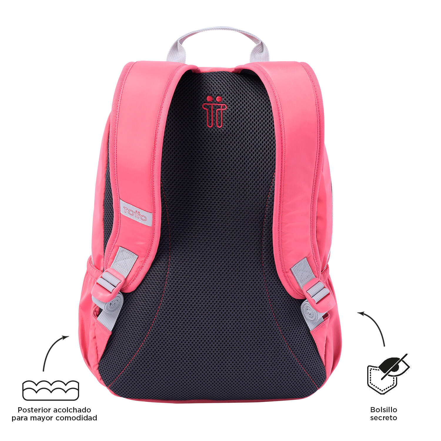 Totto Mochila urbana Aynatto Desert Rose Poliéster 30 x 42 x 13 cm 3/5