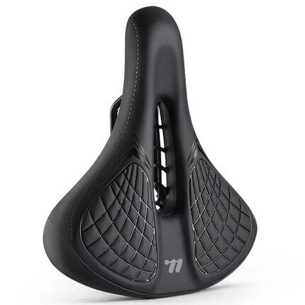 Selle de vélo large Cuir PU confortable 26x24x7 cm avec ressorts