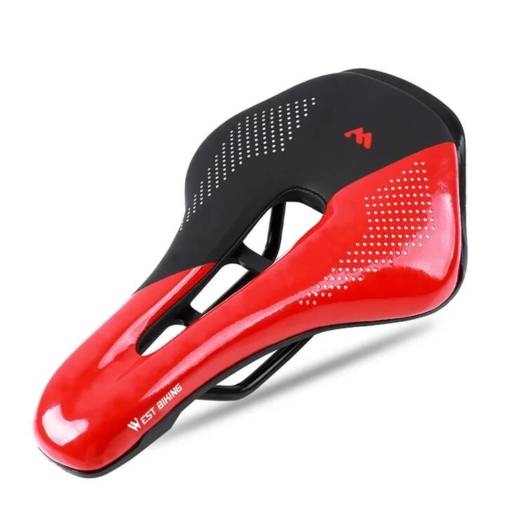West Biking - Selle De Vélo Breathable  Pour Vélo De Route - Rouge - Selle De Vélo - Rouge - Mt - Decathlon