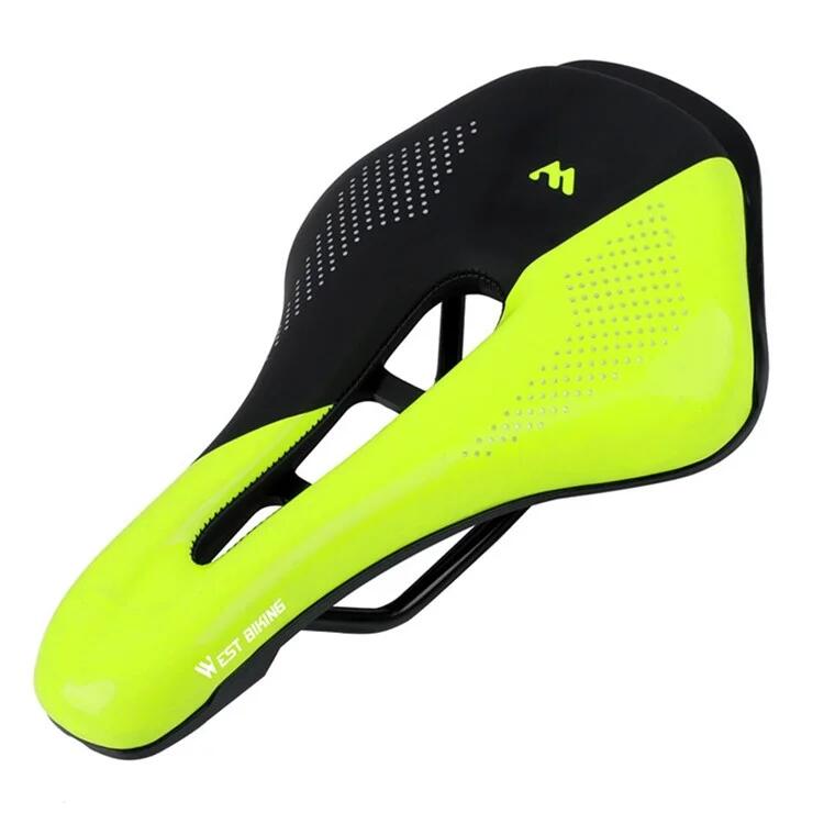 WEST BIKING Vervangingszadel voor fiets - Fluorescent groen