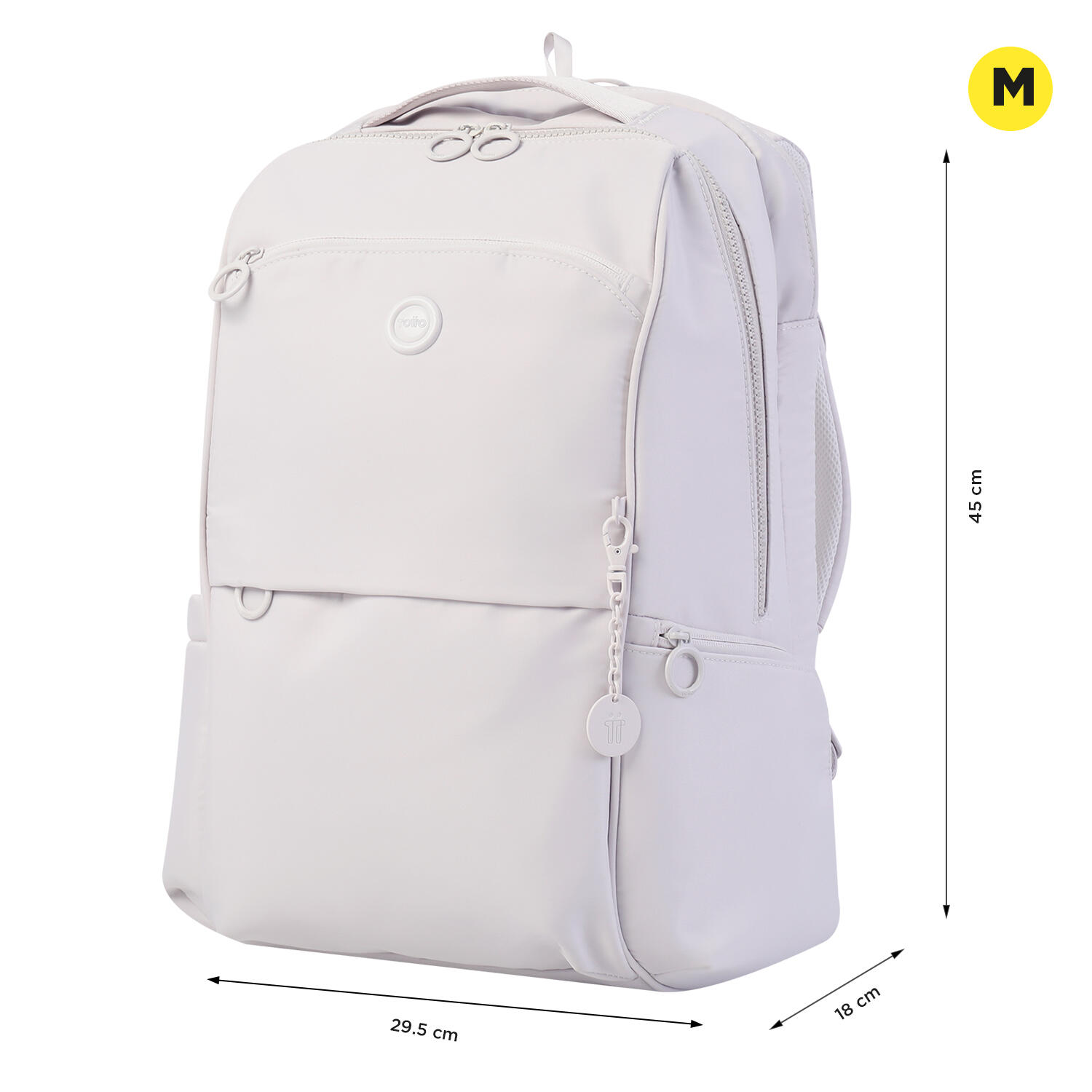 Totto Mochila ejecutiva Laila White Sand Nylon 29.5 x 45 x 18 cm 2/5