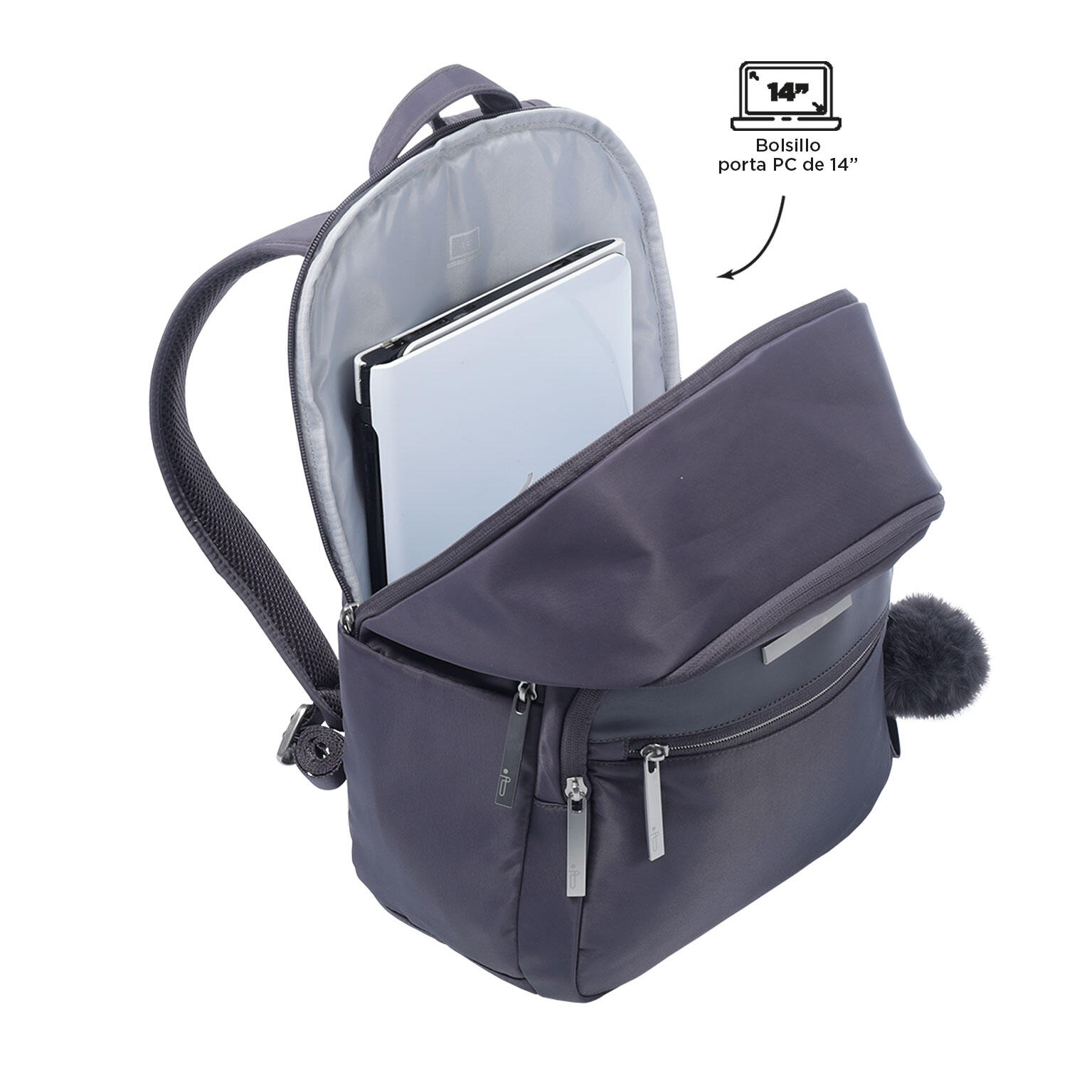 Totto Mochila ejecutiva Adelaide Periscope Poliéster 28.5 x 41.5 x 13.5 cm 4/5
