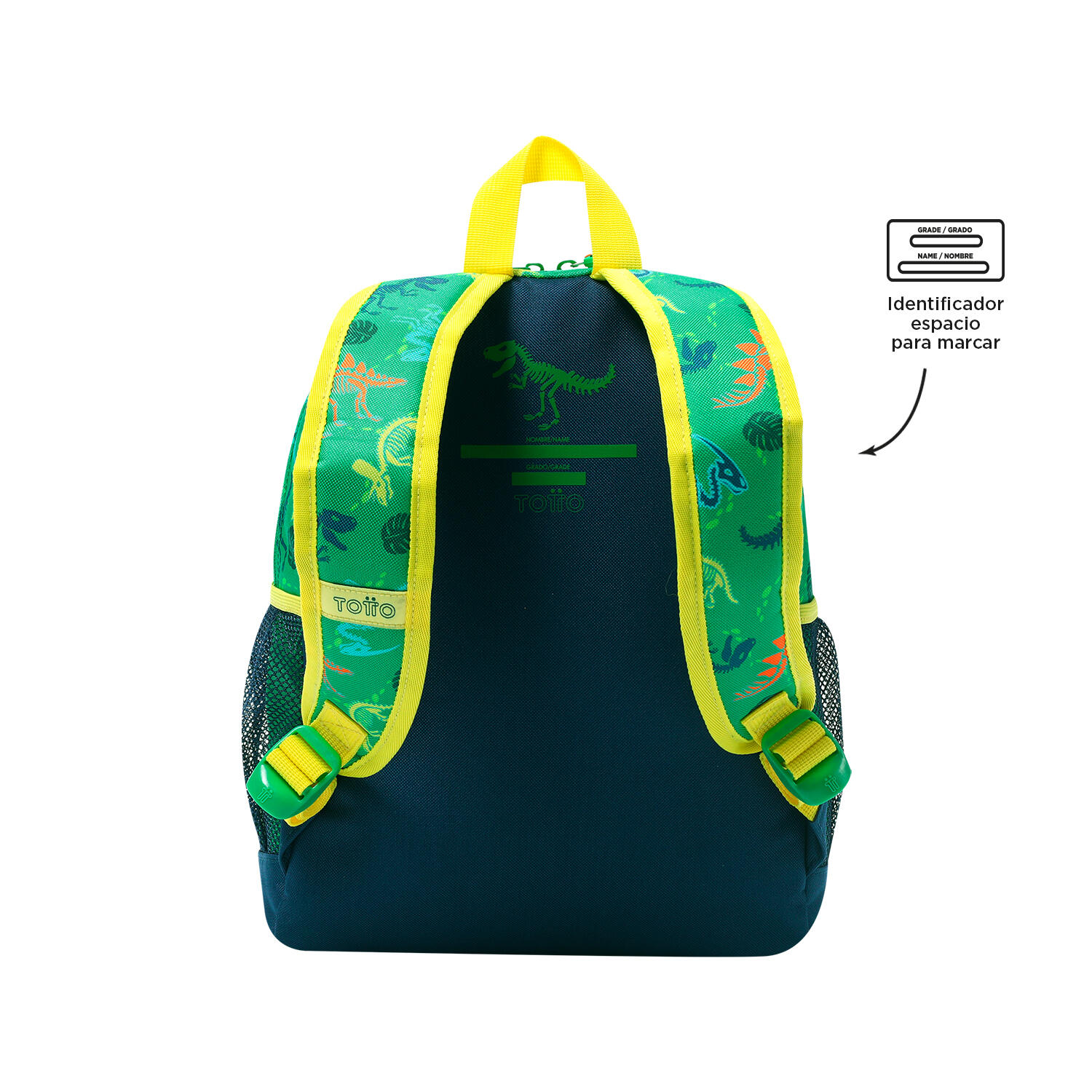 Totto Mochila Infantil Dinomax Verde Poliéster 35 x 28.5 x 11 cm 3/5