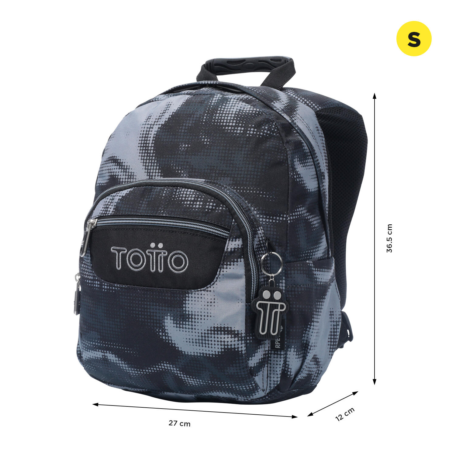 Totto Mochila escolar Tempera Bluc Poliéster 27 x36.5 x12 cm 2/5