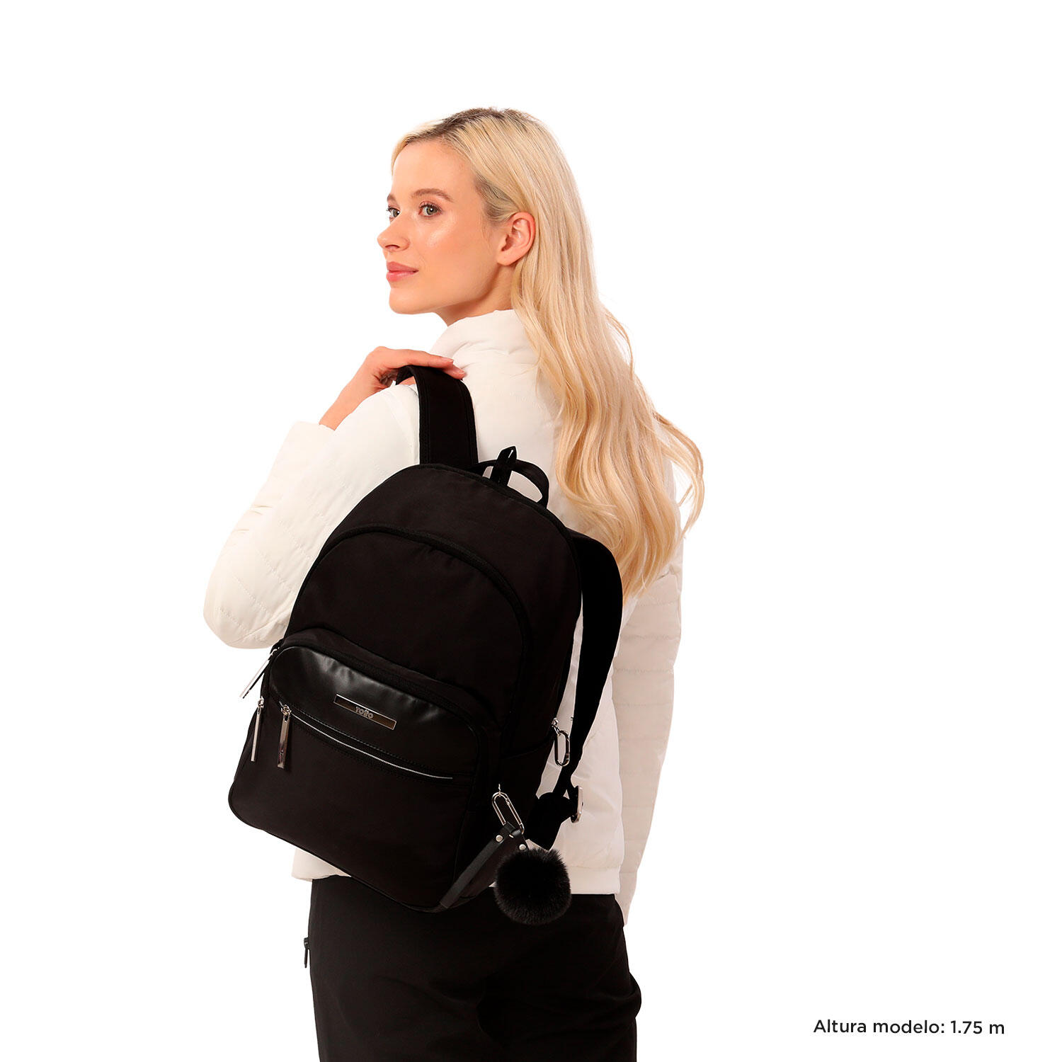 Totto  Mochila Adelaide 3 - Negro Negro Pequeño 2/5