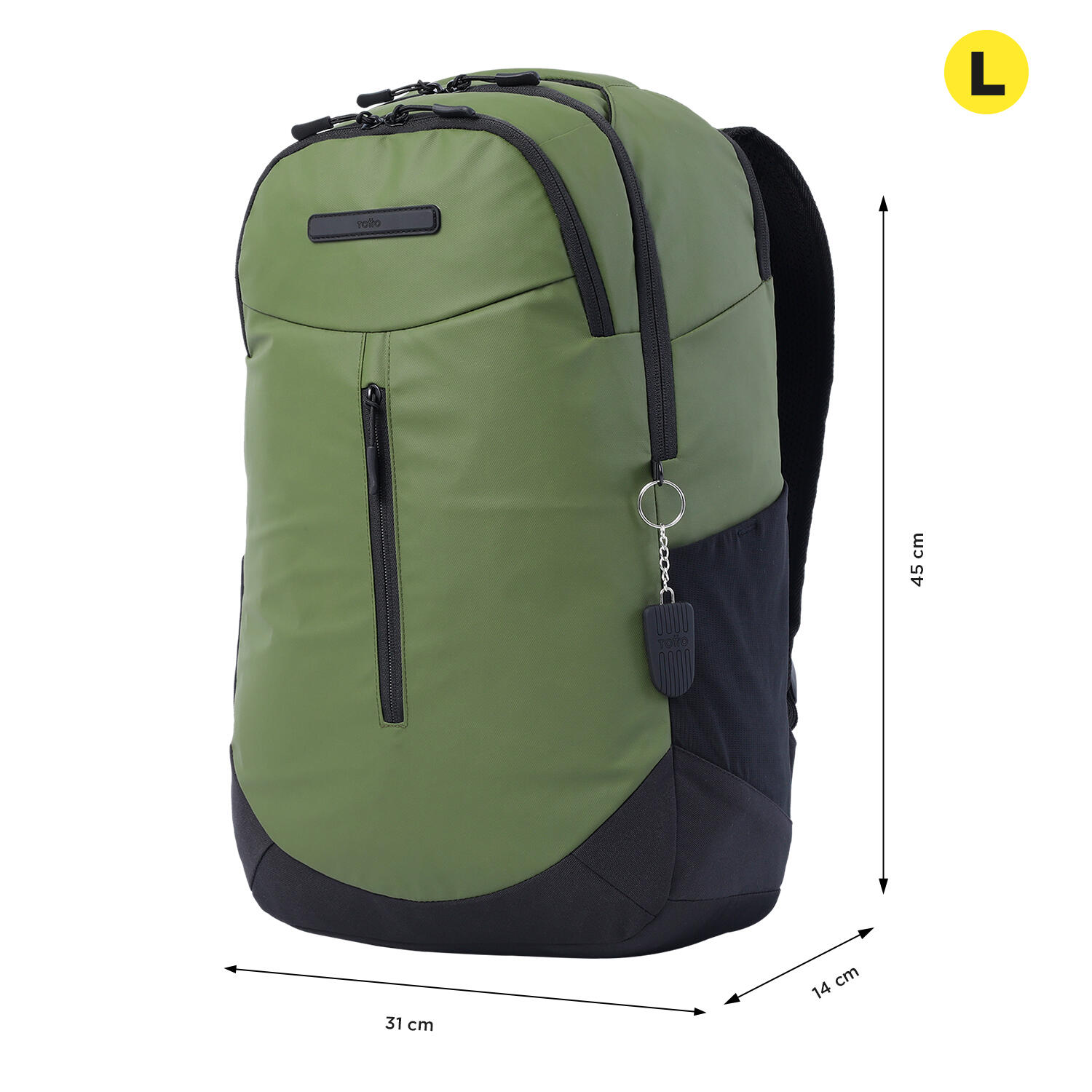 Totto Mochila ejecutiva Savage Cedar Green Poliéster 31 x 45 x 14 cm 2/5