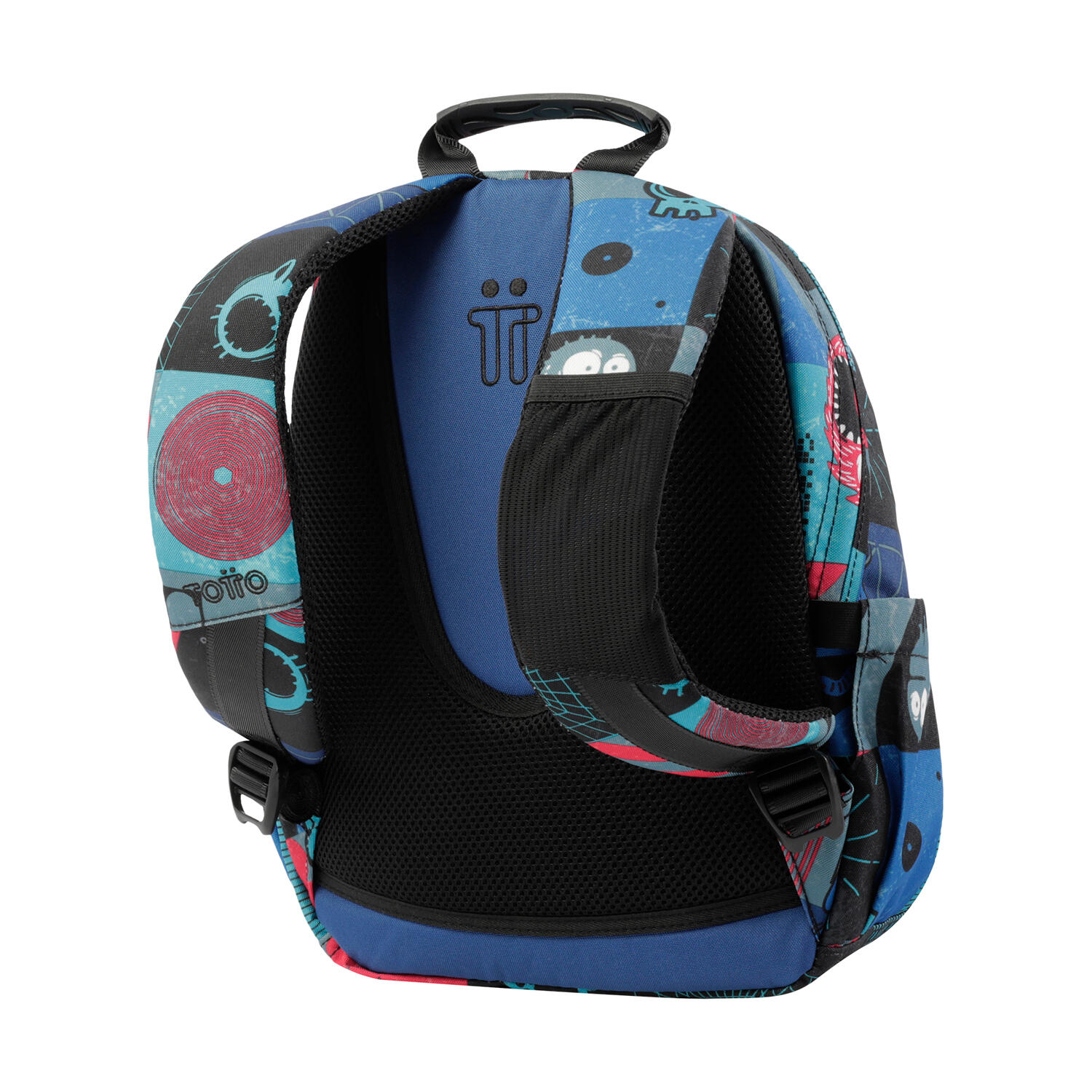 Totto Mochila escolar Tempera Cyber monstruos Poliéster 27 x36.5 x12 cm 4/5