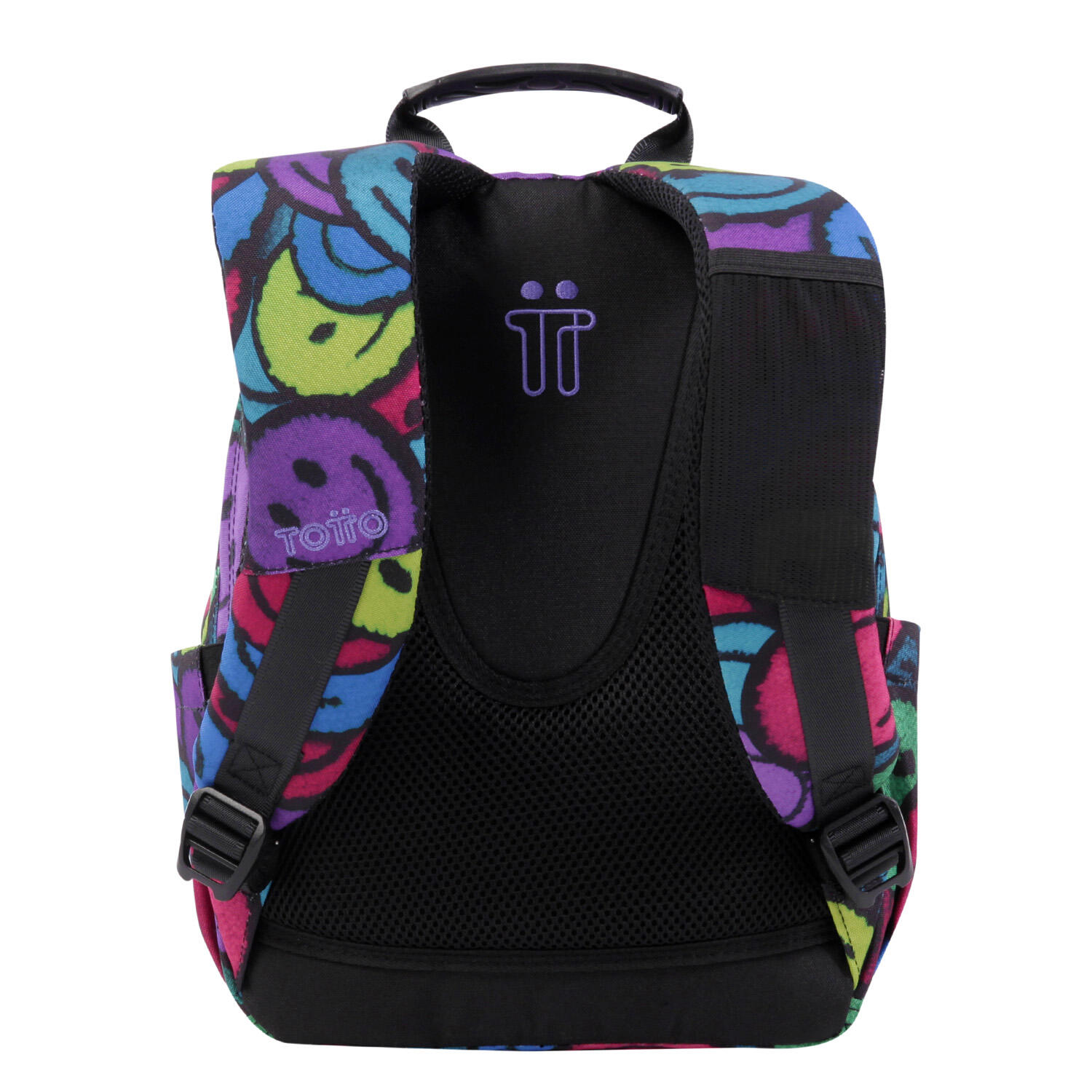 Totto Mochila escolar Tempera Emojis Poliéster 27 x36.5 x12 cm 3/5