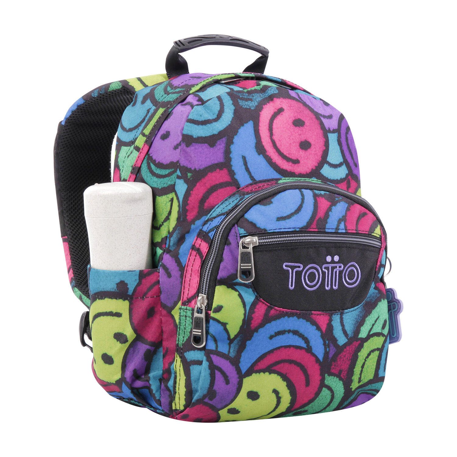 Totto Mochila escolar Tempera Emojis Poliéster 27 x36.5 x12 cm 4/5