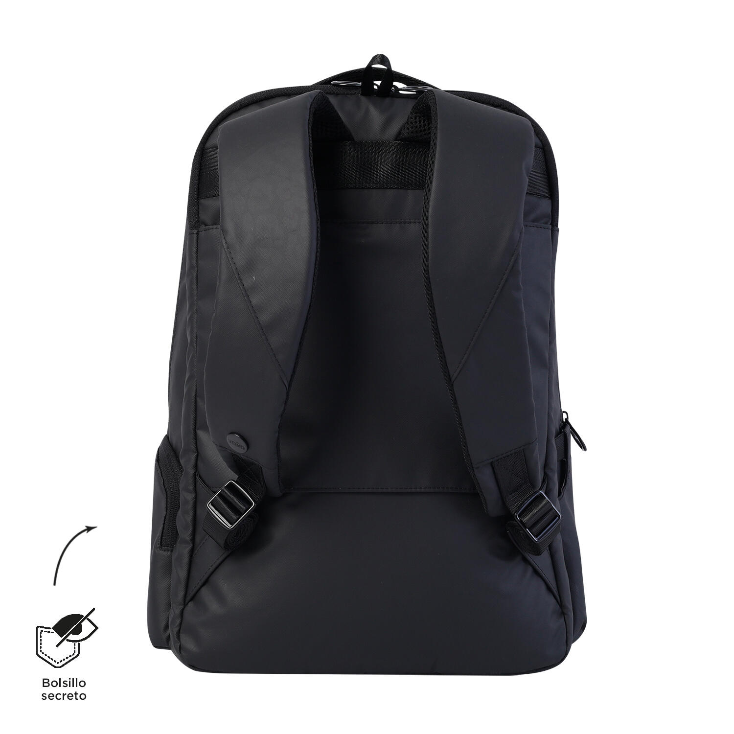 Totto Mochila ejecutiva Laila Negro Nylon 29.5 x 45 x 18 cm 3/5