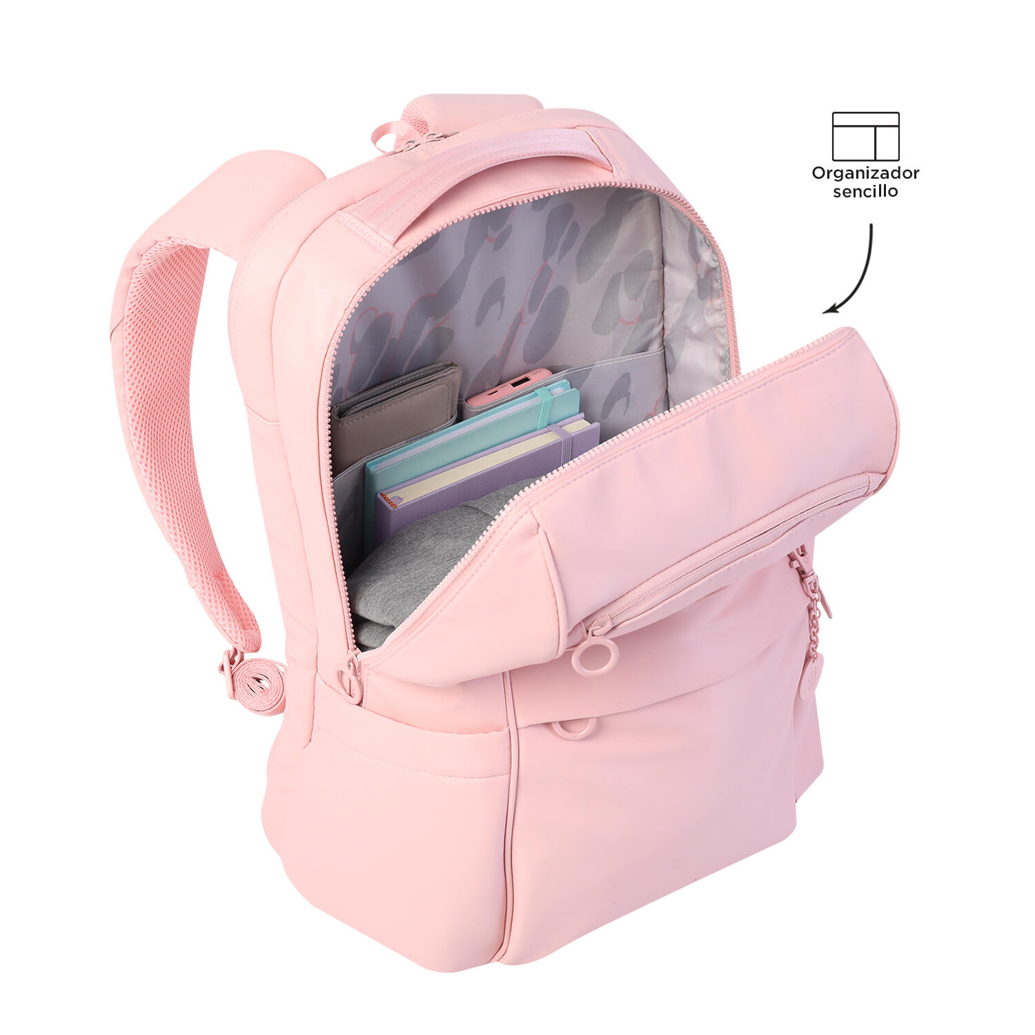 Totto Mochila ejecutiva Laila Peachskin Nylon 29.5 x 45 x 18 cm 5/5