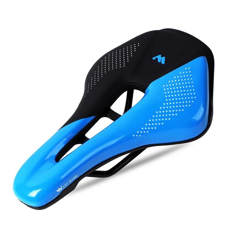 West Biking - Selle De Vélo Respirante Coussin Moelleux Rembourré Pour Vélo De Route - Bleu - Selle De Vélo - Mt - Decathlon