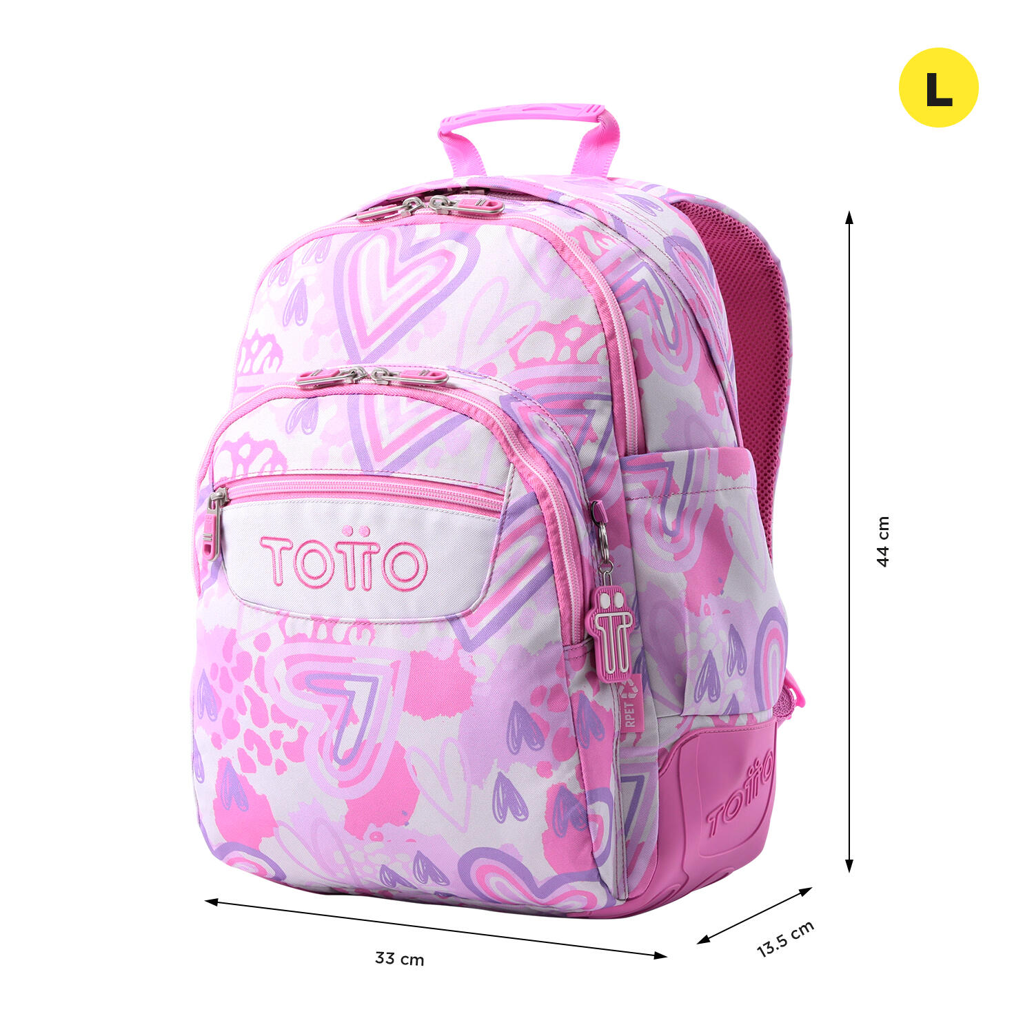 Totto Mochila escolar Rayol Amalia Poliéster 33 x44 x13.5 cm 2/5